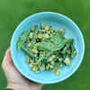 Lima Edamame Barley Pesto Salad